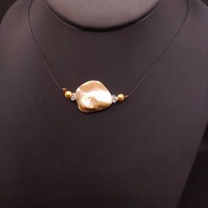 Handmade shell & bead choker